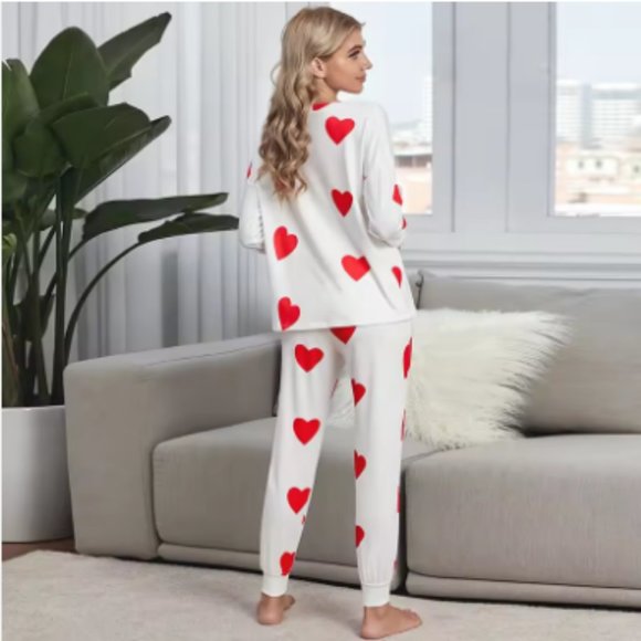 Choose Love 2PC Long sleeve comfy breathable lightweight pajama lounge s… - Picture 3 of 8